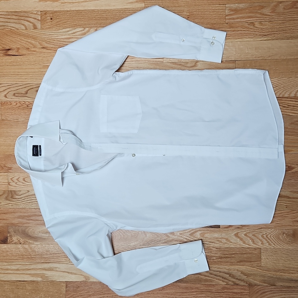 White Men's Arrow Wrinkle-Free Dress Shirt Size S